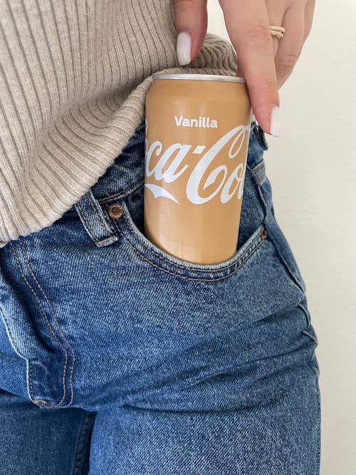 Vanilla Coca Cola in Woman Pocket