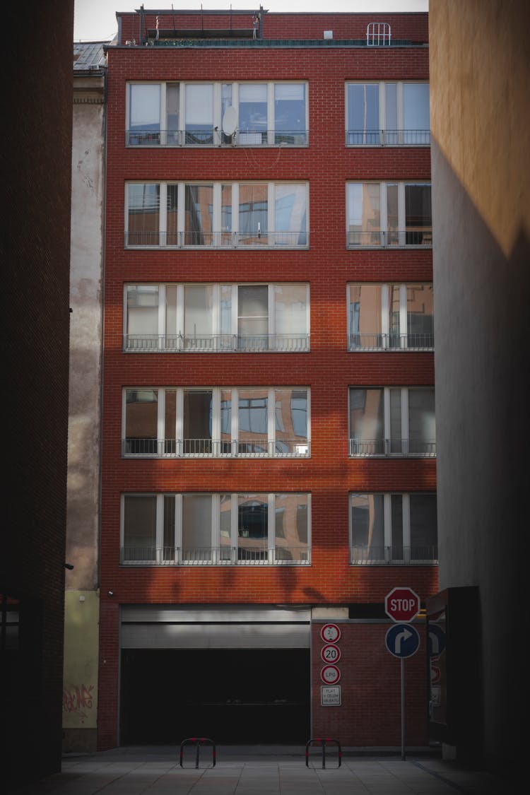 Windows In A House Building 