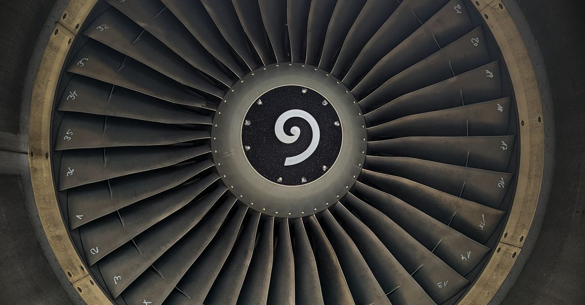 Jet Engine Real Image Close Up of a Jet Engine · Free Stock Photo