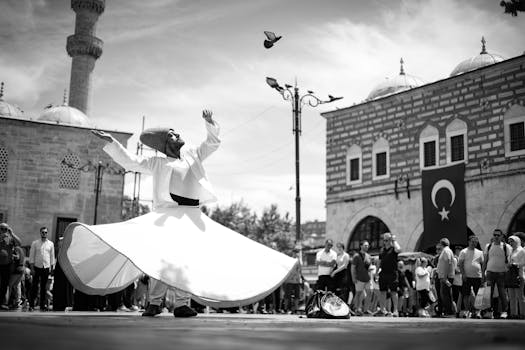 Whirling Dervish on the Stage