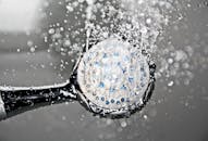 Black Shower Head Switched on