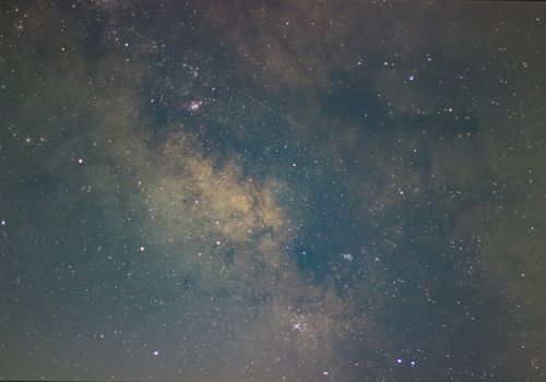 Free A breathtaking view of the Milky Way galaxy over Sindh, Pakistan's night sky. Stock Photo