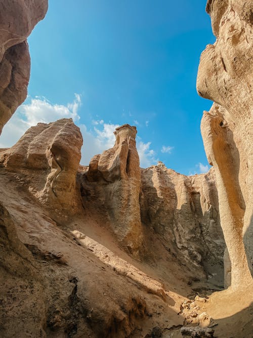 Photos gratuites de formation rocheuse, grès, île de qeshm