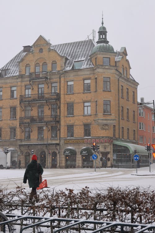 Kostnadsfri bild av byggnad, gående, gata