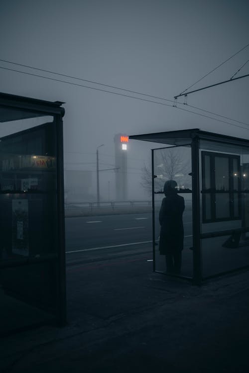 Základová fotografie zdarma na téma autobusová zastávka, čekání, chodník