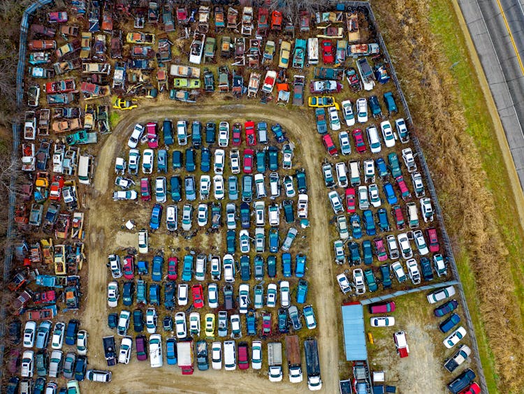 Top View Photo Of Junkyard