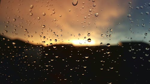 下雨天, 日落 的 免費圖庫相片