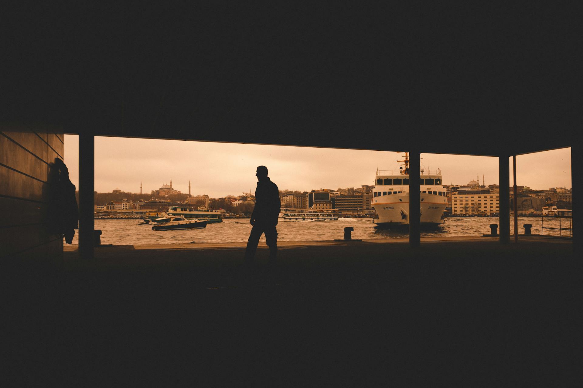 Ferry Harbor in Istanbul