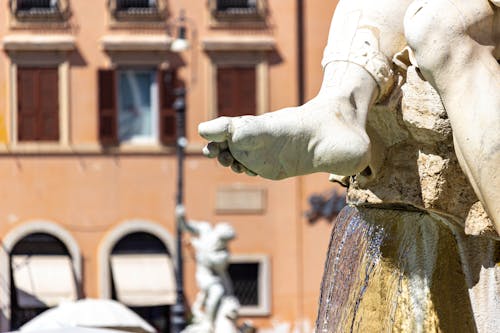 Detail of Fontana del Moro, Piazza Navona, Rome