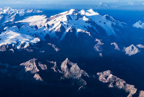 Aerial Photography of Mountains Peaks