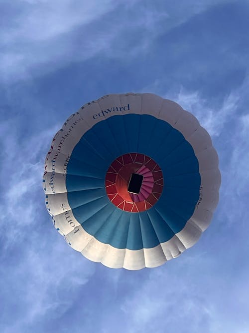 Floating hot air balloon