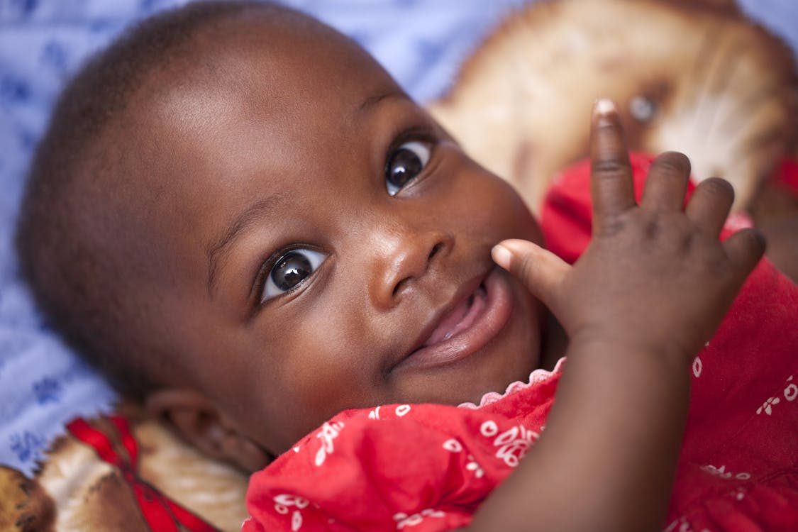 Baby Wearing Red Dress