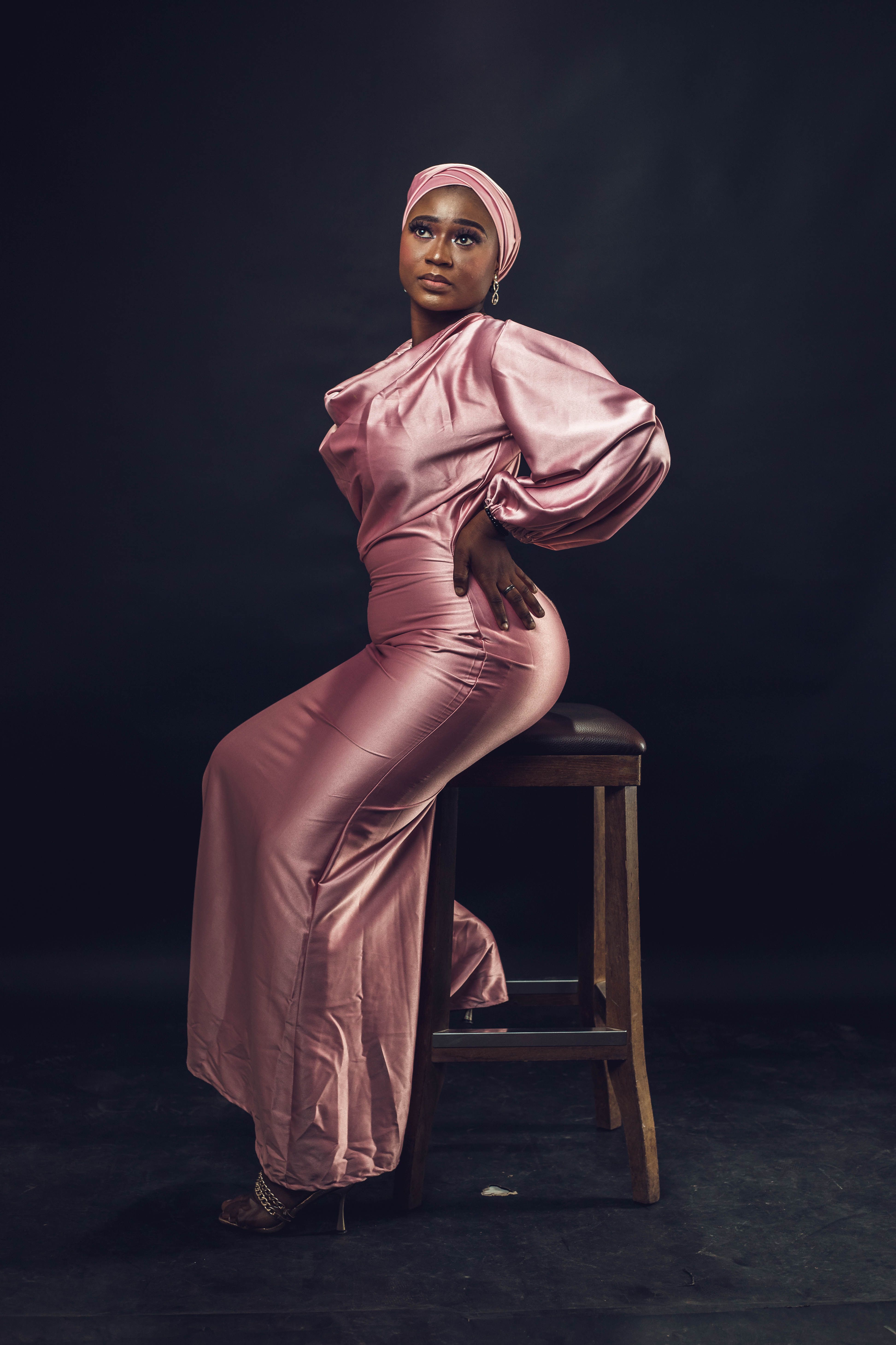 Woman Posing in Pink Dress · Free Stock Photo