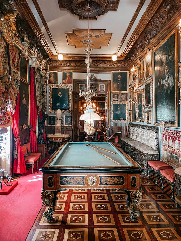 Pool Table In Antique Palace