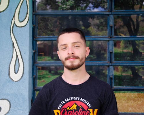 Man in Black T-shirt