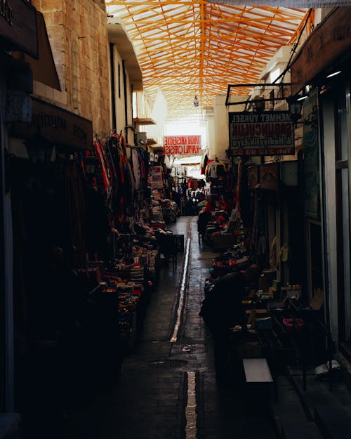A Bazaar in a Narrow Alley