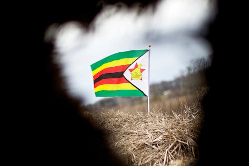 Immagine gratuita di bandiera dello zimbabwe, bandiere, bianco