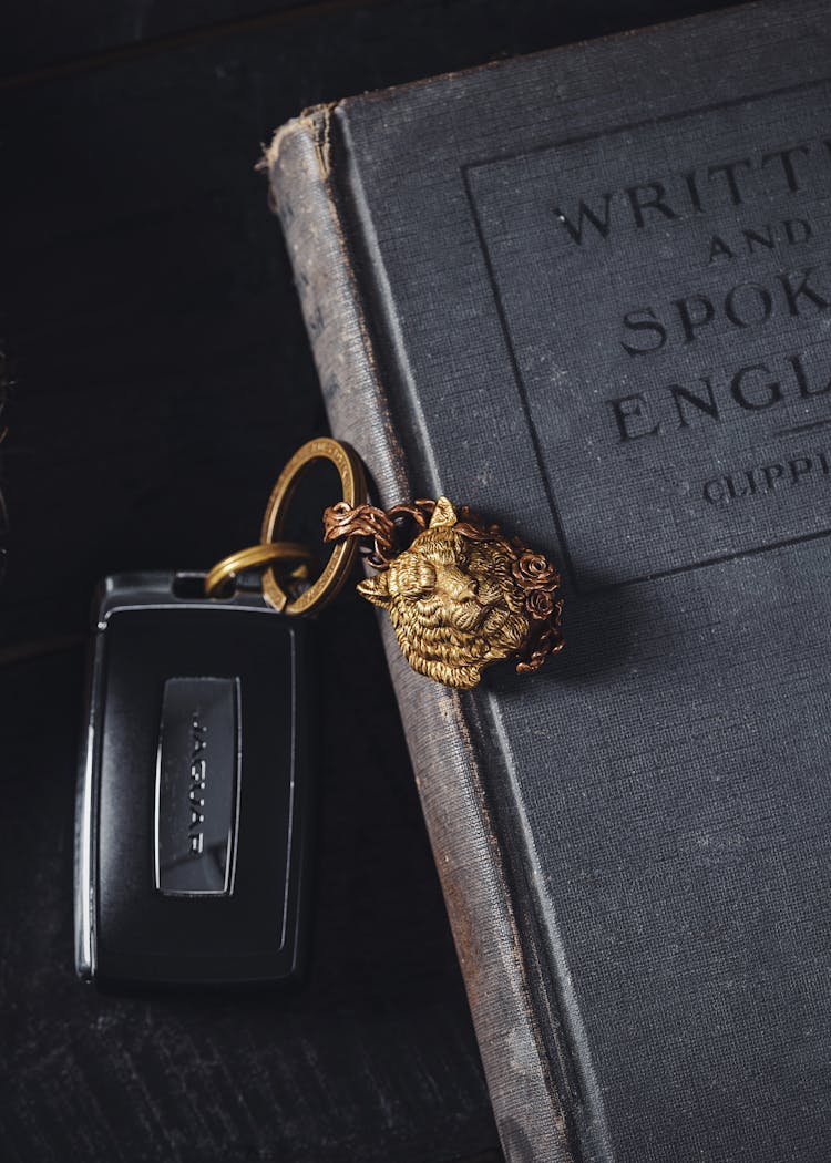 Car Key With Golden Lion