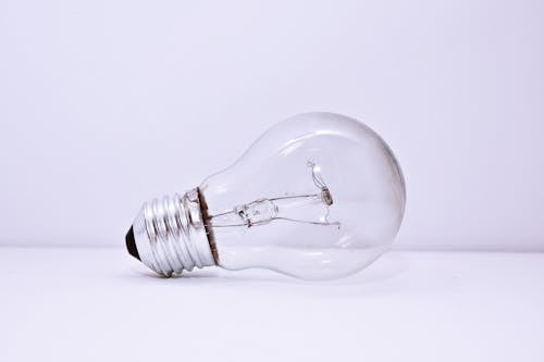 Free Clear Light Bulb Stock Photo