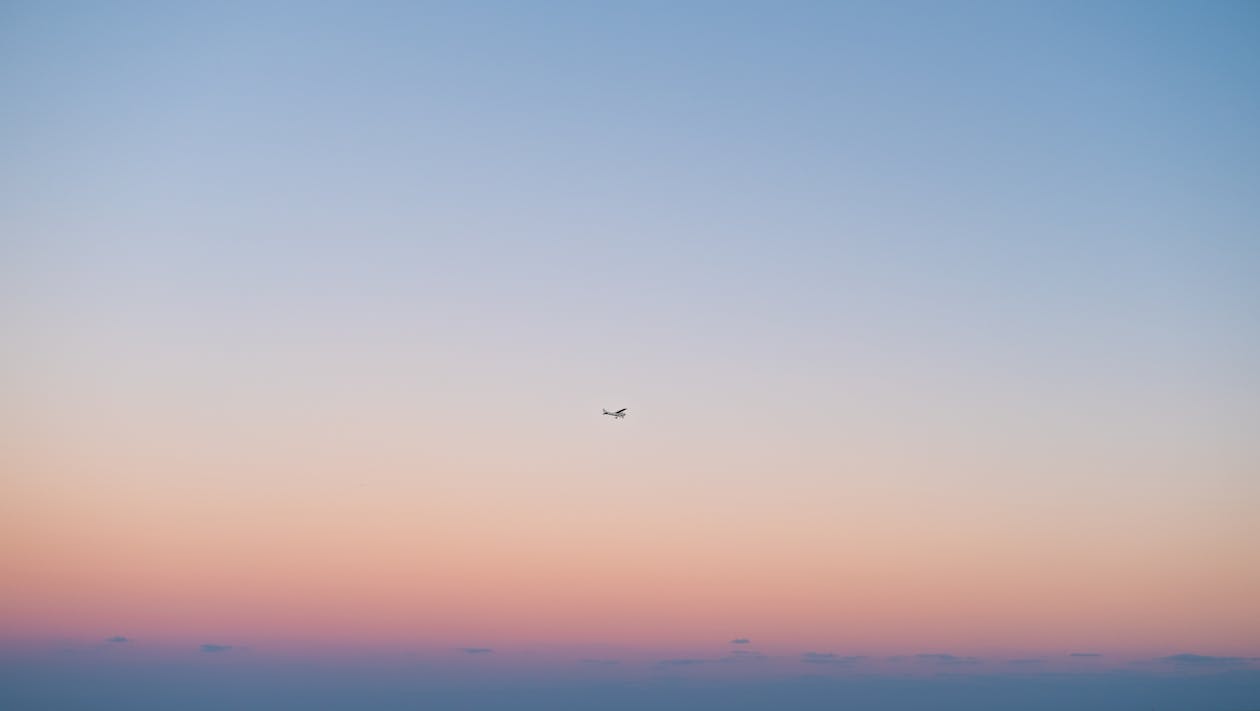 Silhouette Des Flugzeugs