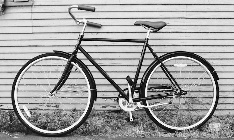 Black And Gray Road Bike