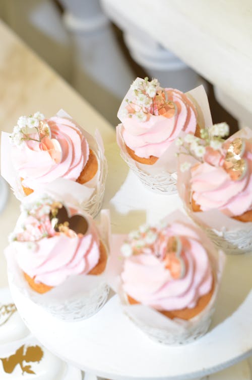Cupcakes with Whipped Cream
