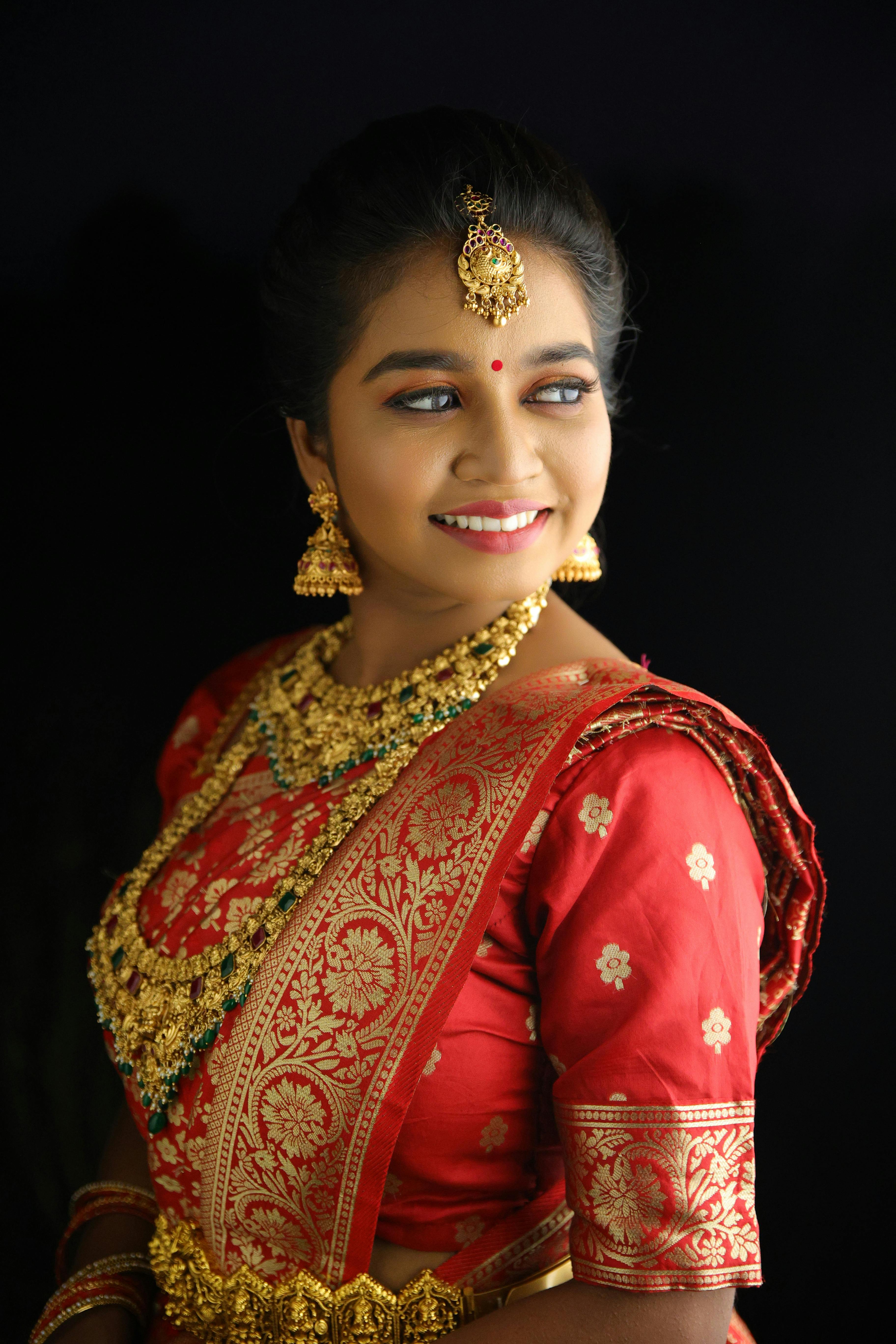 Portrait of Woman in Indian Traditional Clothing · Free Stock Photo