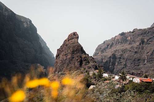 Village on Mountain Ridge