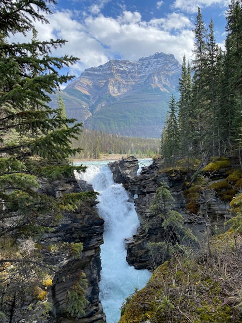 Photo of Athabasca Falls in Alberta, Canada