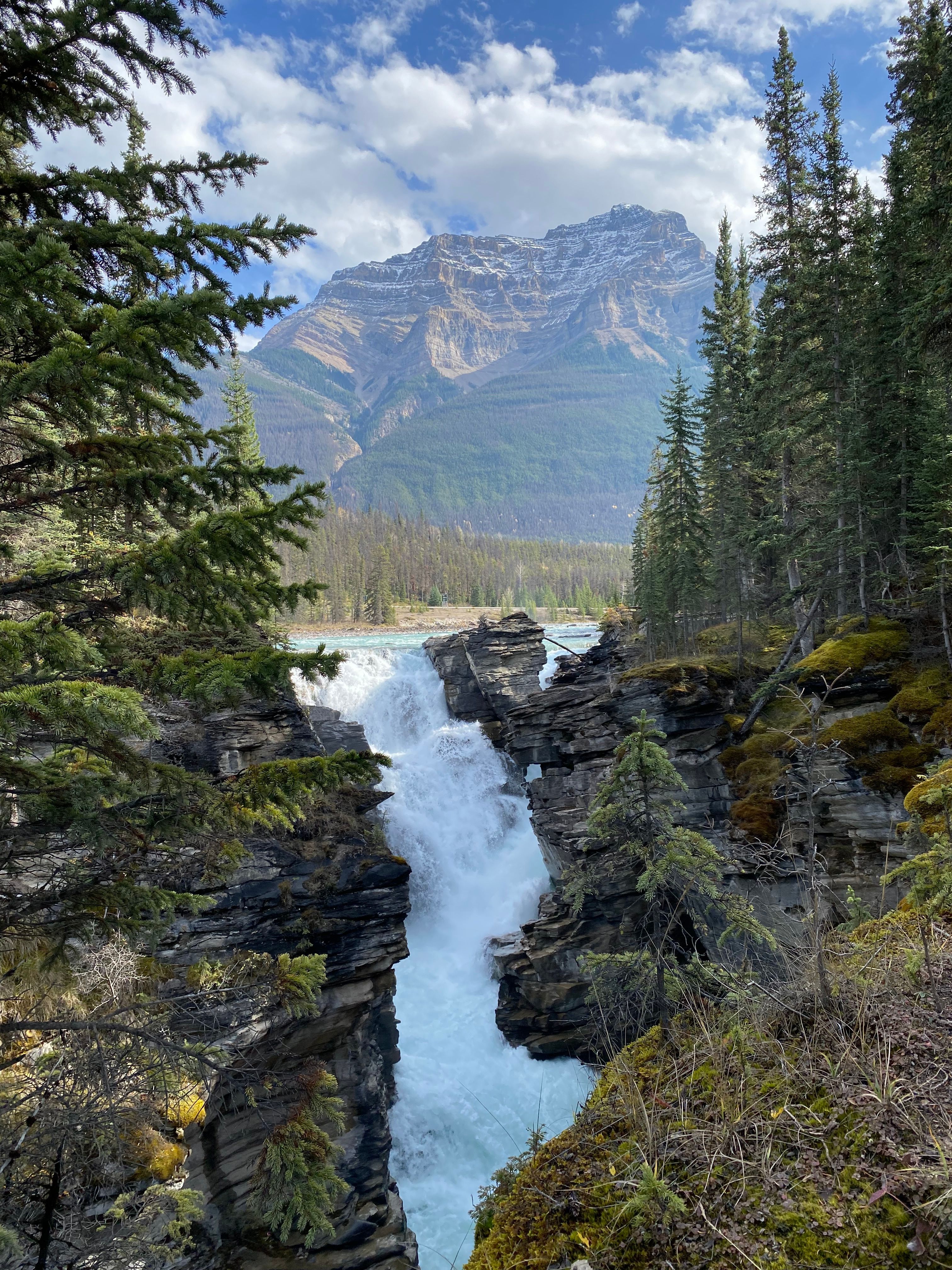 photo-of-athabasca-falls-in-alberta-canada-free-stock-photo