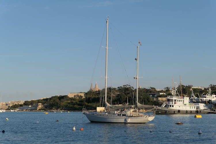 Sailboat In Harbor