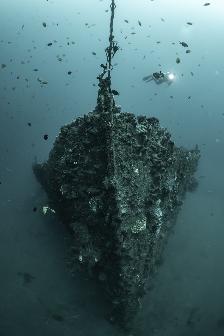 Wreck In Deep Sea