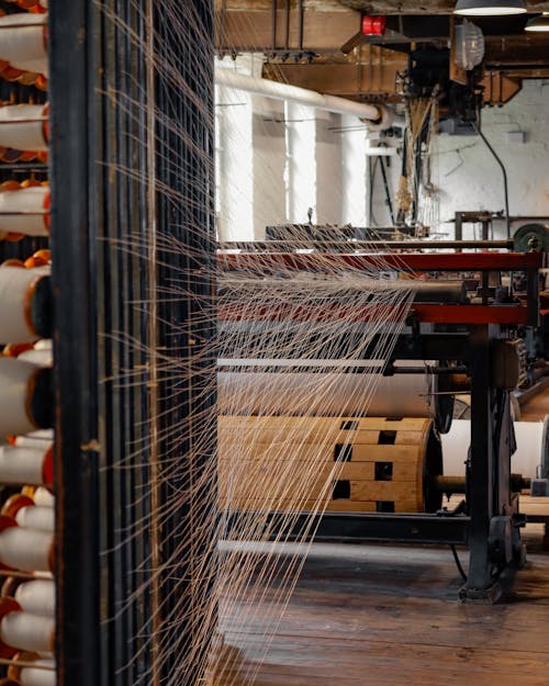Interior of a Textile Factory 