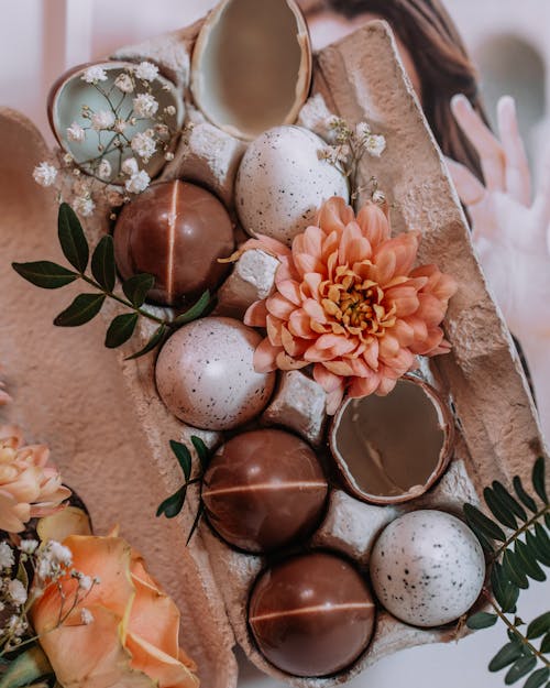 Gratis stockfoto met bloemen, chocolade, container