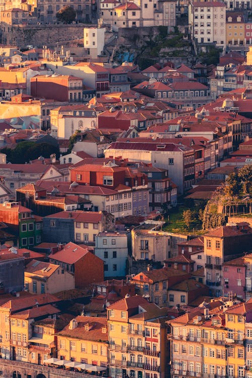 Ulice I Piękna Architektura W Porto, Portugalia.