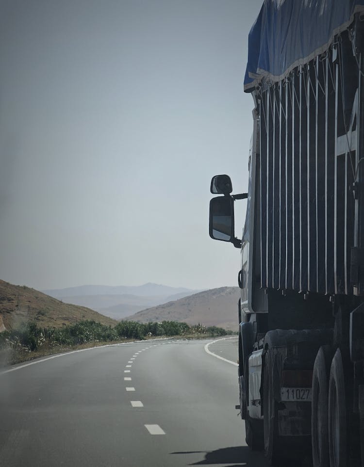 A Truck On A Road 