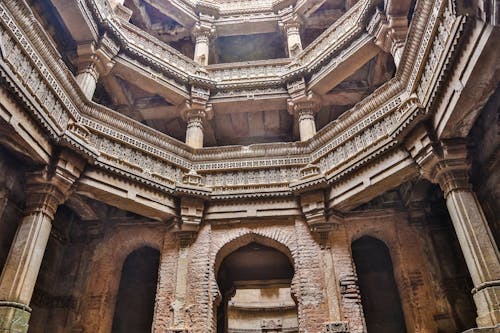 Interior View of Brown Concrete Building during Daytime