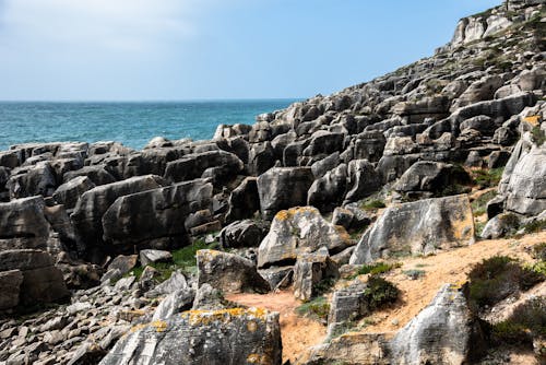 Základová fotografie zdarma na téma čisté nebe, horizont, kameny