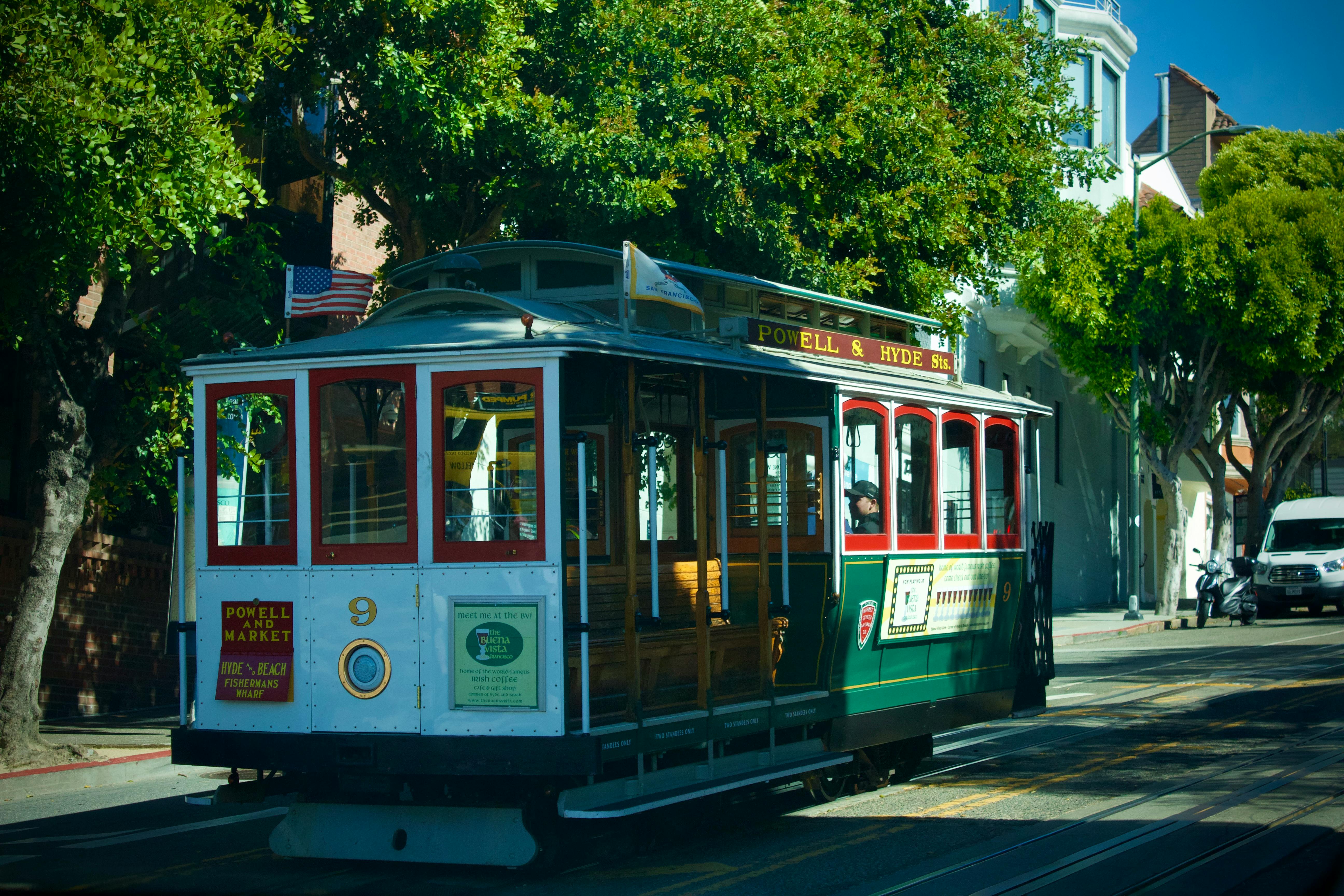 Historical F Line Route Streetcar in San Francisco California · Free Stock  Photo