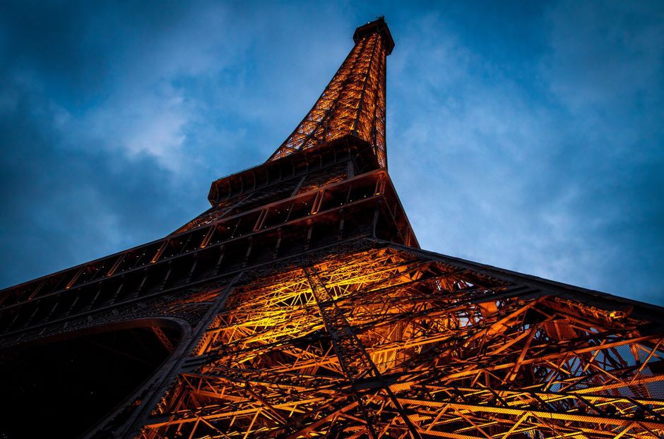 Eiffel Tower Under Cloudy Sky during Nighttime Eiffel Tower Under Cloudy Sky during Nighttime