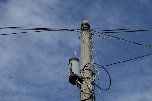 Close up of Utility Pole