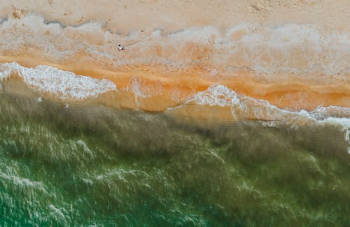 Ilmainen kuvapankkikuva tunnisteilla droonikuva, hiekkaranta, meri
