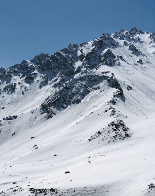 Free Breathtaking view of snow-covered mountains in Baghlan, Afghanistan. Stock Photo