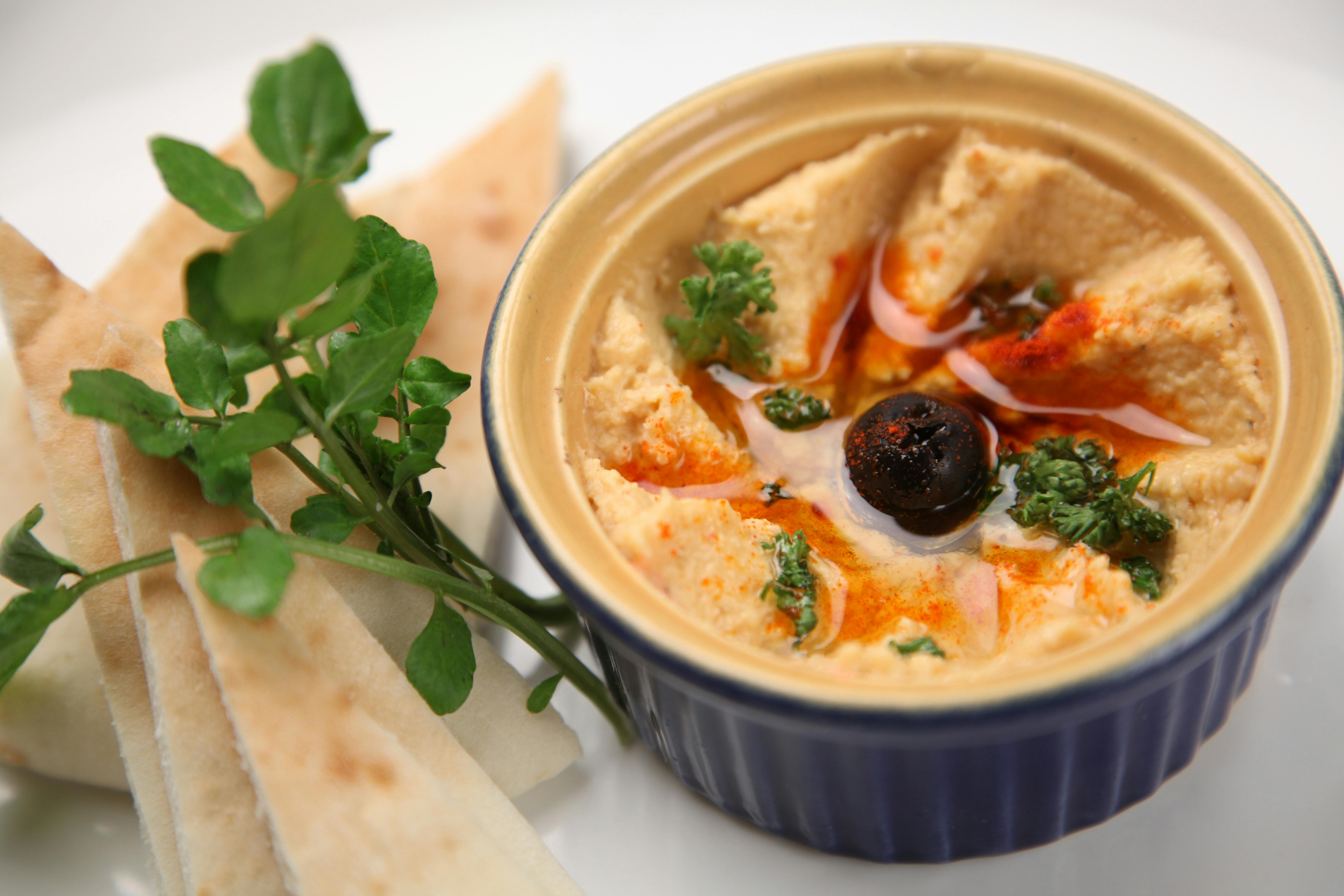 Fresh Hummus And Pita Bread · Free Stock Photo