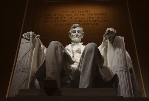 Standbeeld Van Abraham Lincolcn