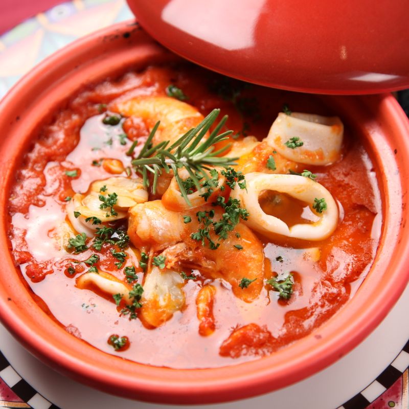 Festive Squid and Tomato Curry