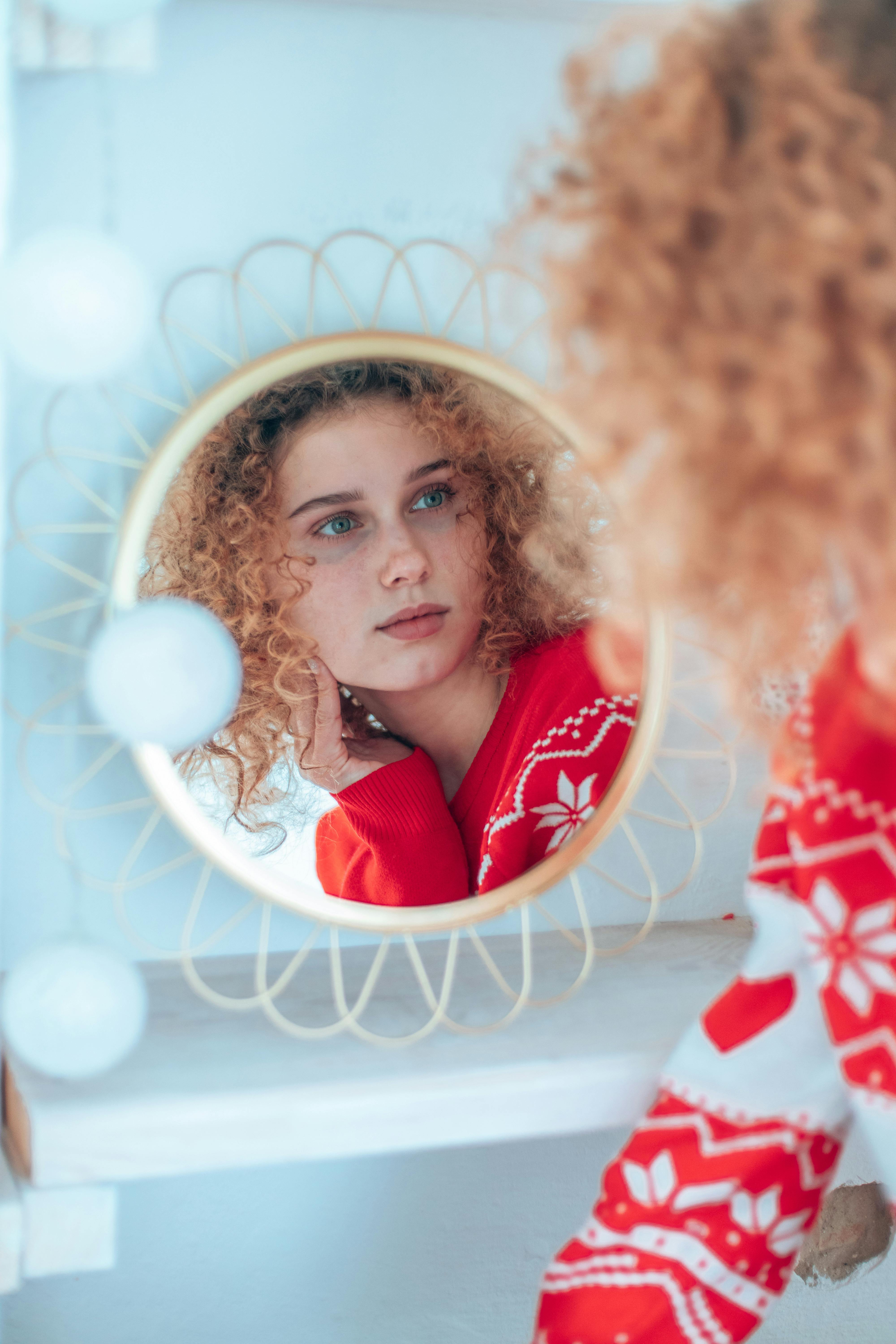 Reflection Of Woman In A Mirror · Free Stock Photo