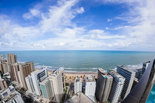 Hotels on Ocean Shore in Recife, Brazil
