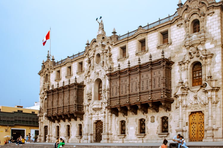 Archbishops Palace In Lima, Peru