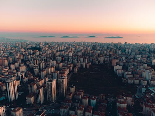 Istanbul city sunset